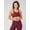 Garnet, variant on High Fashion Workout Sports Bra