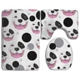 thumbnail image 1 of Juego de alfombras de baño ABPHQTO Dálmatas en blanco 3 piezas, 1 of 2