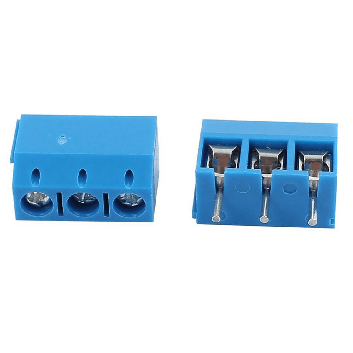 300PCS Blue ABS KF301-3P 5.08mm 3 Pin Connect Terminal Screw Terminal Connector