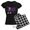 With Checker Pant, variant on CafePress - Licensed Fight Like A Girl 42 Pajamas - Women's Dark Pajamas