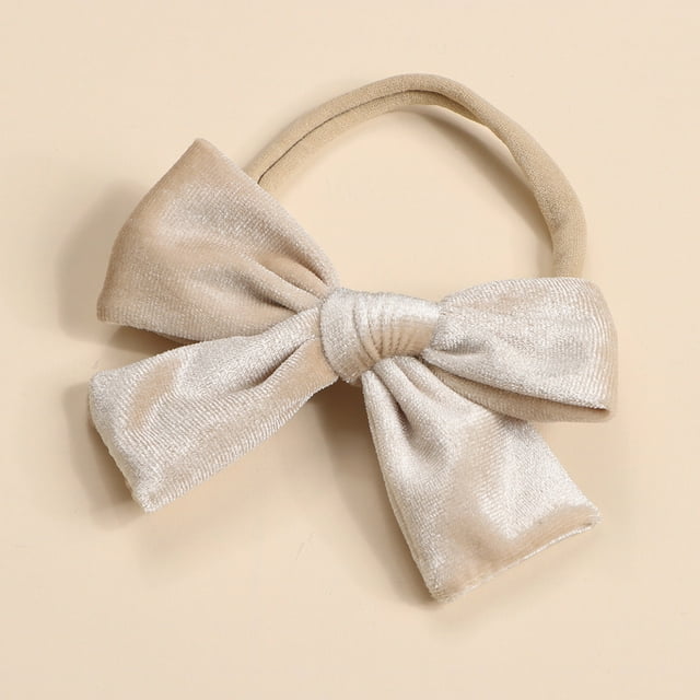 Diademas navideñas de 4'' con lazo para el cabello para niñas pequeñas, lazos de terciopelo, accesorios para el cabello para conjuntos navideños de bebés y niños pequeños, una corbata