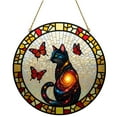 thumbnail image 5 of Sun Catchers Indoor Window, Butterfly Black Cat Acrylic Window Hanging Decoration, Sun Catcher Decor for Living Room Bedroom Summer Home Balcony Ornaments Decoration, 5 of 6