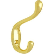 Liberty 3-3/4" Coat and Hat Hook, Polished Brass