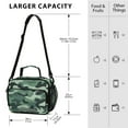 thumbnail image 4 of FORMRS Student Lunch Bag Insulated Reusable Cooler Box with Zipper Pockets, Forest Camouflage Pattern, 4 of 9