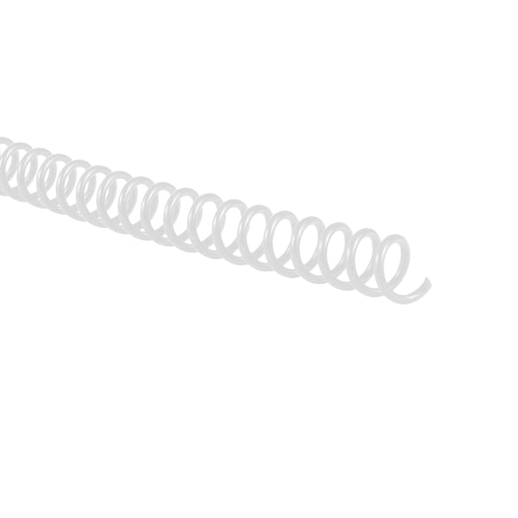 GBC Color Coil Binding Spines, 8 mm, White, 100 Pack