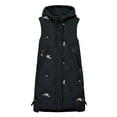 thumbnail image 3 of Vedolay Womens Trench Coat 2023 Winter Outerwear Double- Mid-Length Coat Black,XL, 3 of 3