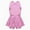 Pink, variant on Girls Jazz Modern Tap Dancewear Sleeveless Sequined Ballet Dance Leotard Dress 6-16