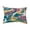 Purple, variant on Simply Daisy, 14" x 20" Marble Blend Turquoise Decorative Abstract Outdoor Throw Pillow