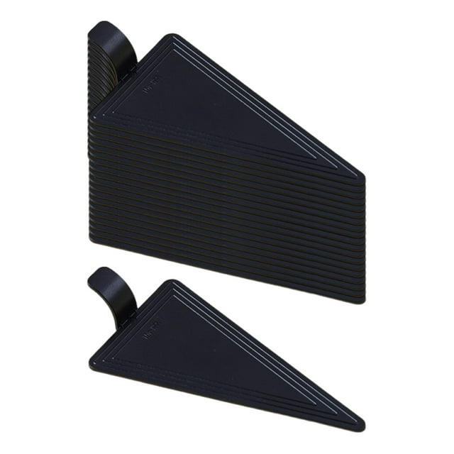 Luzkey 20 Pieces Pastry Boards with Handle Appetizers Display Tray Accessory for Sweet Treats Presentation Multipurpose Cake Spade Triangle
