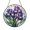 Acrylic 3.5 Inch, variant on Iris Flower Stained Glass Suncatcher, Elegant Floral Window Hanging Decor for Nature Inspired Homes