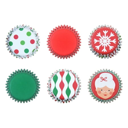 Multicolor Mini Christmas Cupcake Liners, 150 Count, by Holiday Time