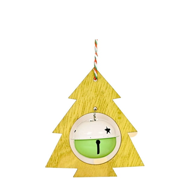 Inteprter Colgante colgante decoración de árbol de Navidad colgador de pared DIY Prop adorno de puerta diseño lindo boda artesanía de dulce Kits de decoración para fiestas Forma de árbol Inteprter HA070252-03B
