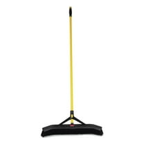 Rubbermaid Commercial 2186280 Maximizer 24 in. Polypropylene Bristles Push-to-Center Broom - Yellow/Black