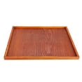 thumbnail image 3 of Bandeja de té de madera versátil de 30 x 30 x 2 cm, ideal para frutas, dulces, café y más. Ideal para uso doméstico y hotelero., 3 of 8