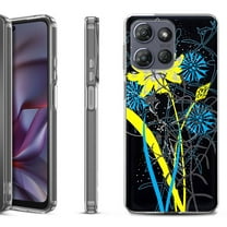 Shockproof Protective Phone Case for Motorola Moto G 5G 2025, by OneToughShield - Wild Flowers