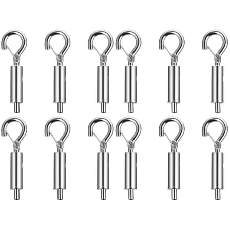 Wire Rope Locker Billboard Tensioner Eye Turnbuckle Suspension Hooks Accessories 12 Pcs
