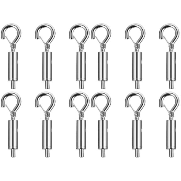 Wire Rope Locker Billboard Tensioner Eye Turnbuckle Suspension Hooks Accessories 12 Pcs
