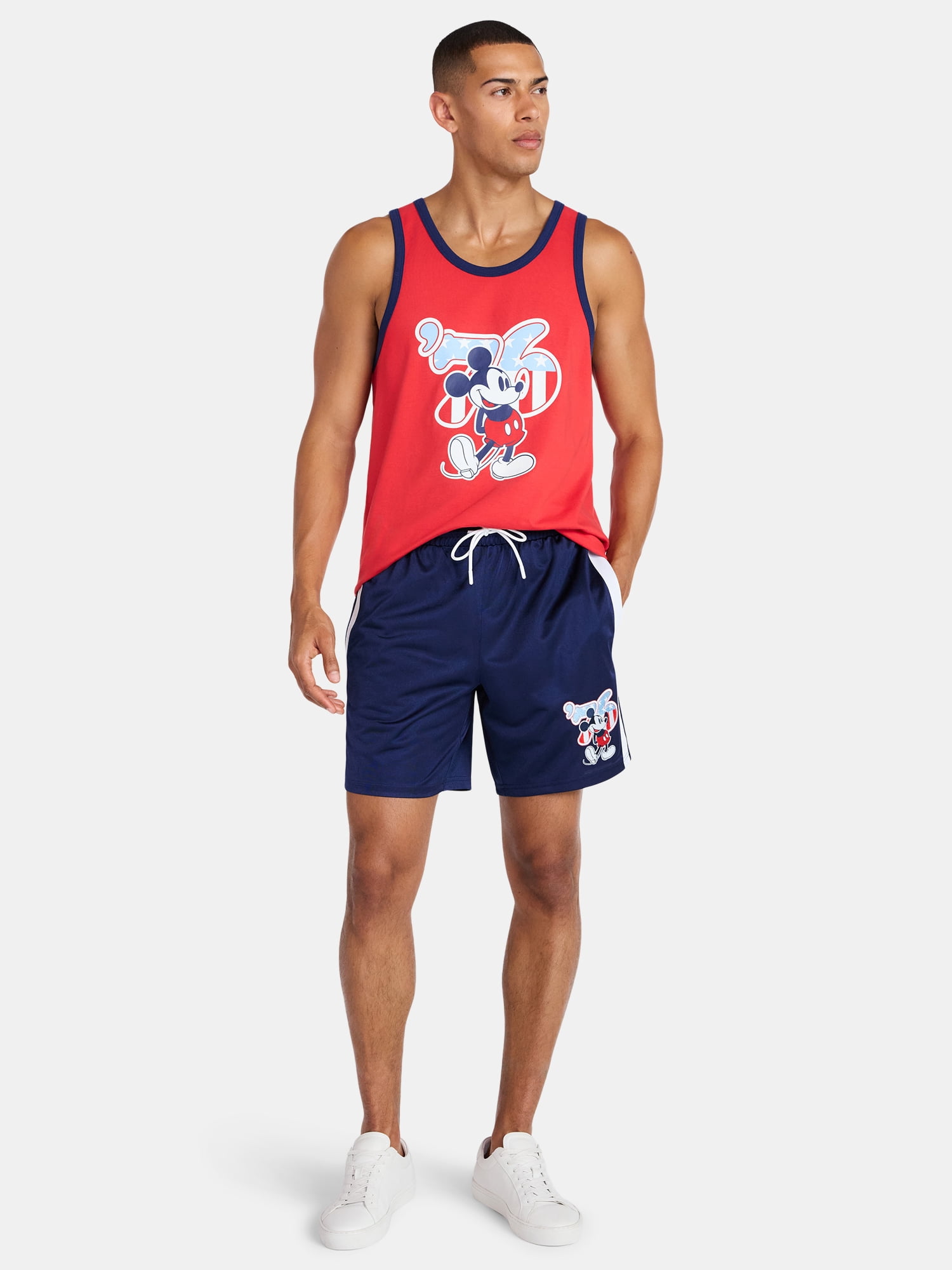 Disney Men's Mickey Mouse Spirit of 76 America 250 Graphic Tank Top, Sizes XS-5XL