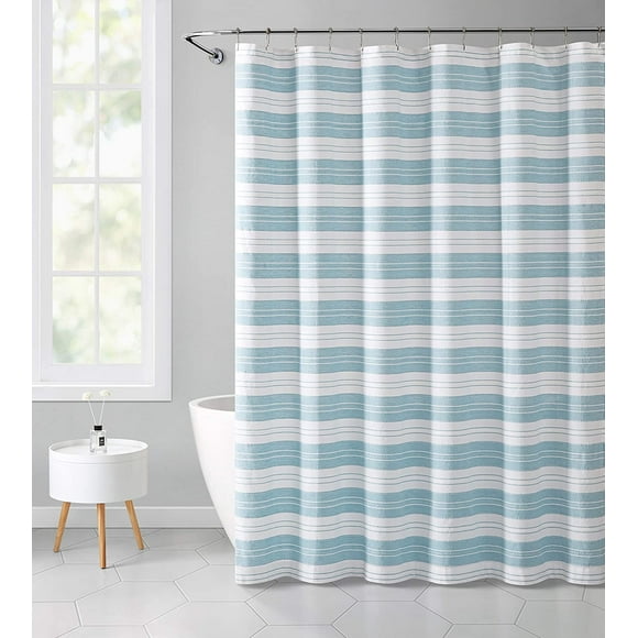 Blue Striped Shower Curtains Blue Striped Shower Curtains