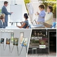 thumbnail image 3 of ADHINO 21.6"-63" Art Easel Stand, Magnesium Iron Tripod with Portable Bag, Ideal for Kids and Adults, Spirit Level Included, 3 of 12