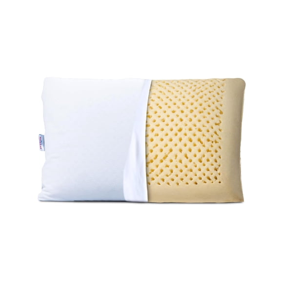 100% Natural Latex, Firm & Thick Pillows For Sleeping - 25.6 X 17.1 X 6.3 Inch | Suitable For Side & Back Sleepers | Floor Pillow, Cooling, Hypoallergenic, Breathable, Comfortable Pillows