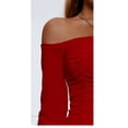 thumbnail image 5 of Enjoytime Womens Dresses Long Sleeve Off Shoulder Pleated Bodycon Mini Dress Evening Party Cocktail Dresses, 5 of 5