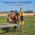 thumbnail image 3 of 4 Pcs Livestock Scratching Brushes, 17.1×7.2" Cattle Brushes with Screws for Mounting, Goat Brushes, Cattle Scratchers, Full Massage Grooming Brushes for Horses, Cows, Pigs, 3 of 6