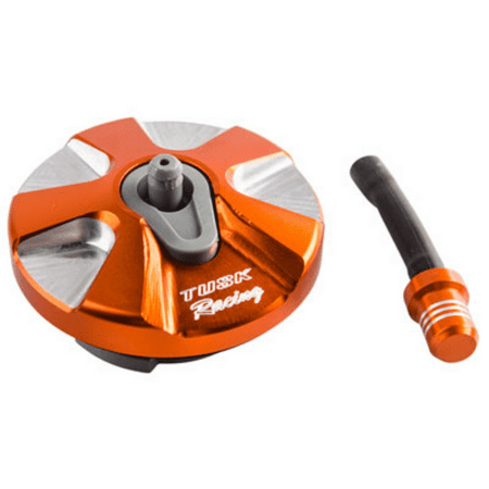 Billet Aluminum Gas Cap Orange (No CA) for KTM 65 SX 2010-2018