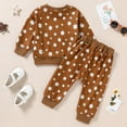 thumbnail image 5 of ZOEREA Toddler Baby Girl Clothes Long Sleeve Pullover Tops + Pants Set Floral Print Sweatsuit Fall Winter Outfits 6M-4T, 5 of 5