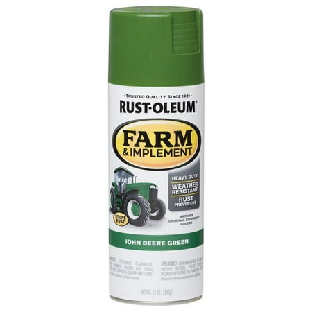 Rust-Oleum 1001831 12 oz Specialty Farm & Implement Gloss John Deere Green Rust Prevention Paint - Pack of