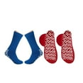 thumbnail image 4 of Nobles XXXL Extra Wide Bariatric Non Skid Slipper Socks for Swollen Feet and Edema -XXXL Extra Wide (4 Pairs 2 Blue 2 Red), 4 of 6