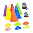 thumbnail image 3 of Conos de entrenamiento para fútbol, ​​conos de fútbol, ​​resistencias, conos deportivos de cono de marcador de campo con bolsa de almacenamiento para 44 piezas, 3 of 8