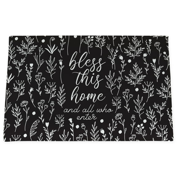 Bless This Home Outdoor Doormat, Christian Home Decor, 18"x24"