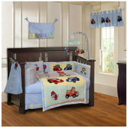 BabyFad Animal Zoom 10 Piece Crib Bedding Set