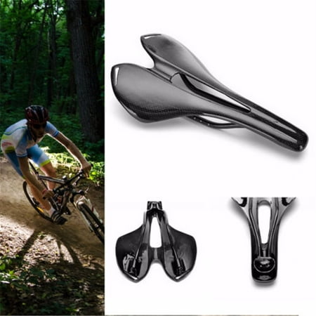 Ultralight Full Carbon Fiber Cushion 3K MTB BMX Road Mountain Hollow Bike Bicycle Cycling Comfort Pad Saddle