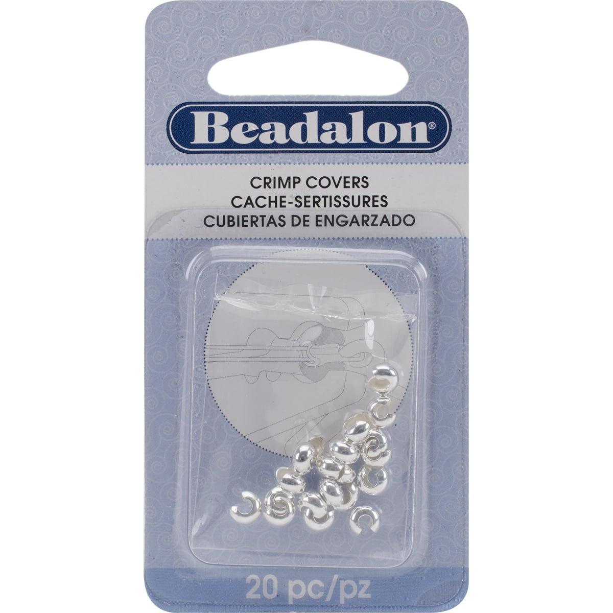 Beadalon Silver Crimp Covers