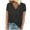 Black, variant on Dvprdro Womens Tops Casual Solid Color V Neck Short Sleeve Tunic Blouse Summer Tops for Women