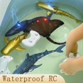 thumbnail image 2 of Kids Rc Shark Toys for Boys Sand Water Swimming Pools Bath Tub Girl Ship Children Remote Control Robots Bionic Fish Animals Boat F2, 2 of 6