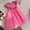 Hot Pink, variant on Zecgelong Toddler Girls Fly Sleeves Prints Embroidery Bowknot Dress Dance Party Dresses Clothes Girls Dress For Kids Size 18-24 Months Beige