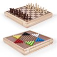 thumbnail image 1 of Set de juego de mesa VAMSLOVE 13 Chess Chinese Checkers 2 en 1, 1 of 8