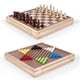 thumbnail image 1 of Set de juego de mesa VAMSLOVE 13 Chess Chinese Checkers 2 en 1, 1 of 8