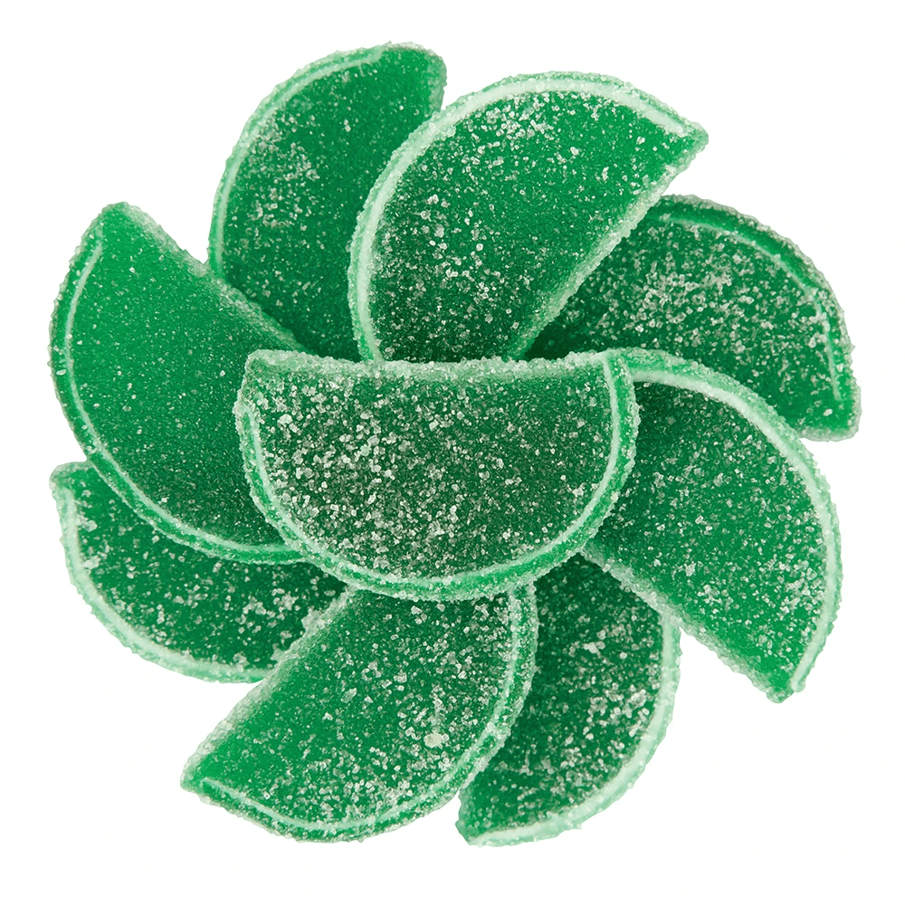 NY Spice Shop Lime Jelly Fruit Slices 3 Pound Fruit Slices Candy