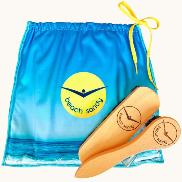 Retire-sable pour Plage, Ensemble de 2, Brosse à Sable pour les Pieds sur la Plage, Sports et Loisirs au Bord de l'Océan et du Lac, Accessoires de Plage, Accessoires de Surf et
