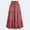 Red, variant on BLTIBY Women's High Elastic Waist Midi Skirt Casual Summer Trendy Tie Front Flowy Ruffle Floral Print A Line Skirts Gray S