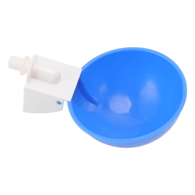 Chicken Water Feeder, G1/8 Male Thread Poultry Automatic Water Dispenser Simple Operation PP Durable For Birds Feeding For Quails Blue