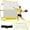 yellow, variant on Pickleball Rebounder Training Equipment - Pickleball Net for Solo Practice Drives Dinks Volley Accuracy - Portable for Outdoor Driveway Backyard Indoor Garage