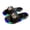 Black#03, variant on Light Up Slippers For Women's & Adults â Motion Sensor LED Slides With Cartoon Eyes, Non- Sole, Indoor Outdoor Use, Pink Comfort Sandals For Women Men(Yellow/8.5)