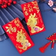 thumbnail image 2 of Chinese Red Envelopes 2024 New Year Dragon Red Envelopes Money Envelopes Red Packet Hong Bao For Spring Festival 6pcs, 2 of 5