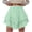 Light Green, variant on felwors Women's Tiered Ruffle Skort with Lace Trim Elastic High Waist Flowy Mini Skort for Summer Casual Wear (Hot Pink, XL)