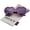 Purple / Lavender, variant on Female Women's Oversize Gradient Lens Heart Sunglasses 56mm (Black / Lavender) - 56mm